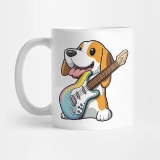 Cute Beagle Electric Guitar Mug